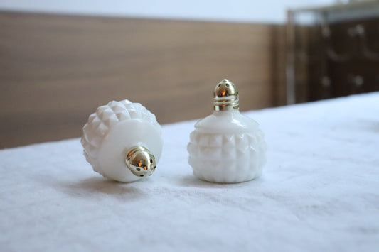Milk Glass salt and pepper shakers | 1950's