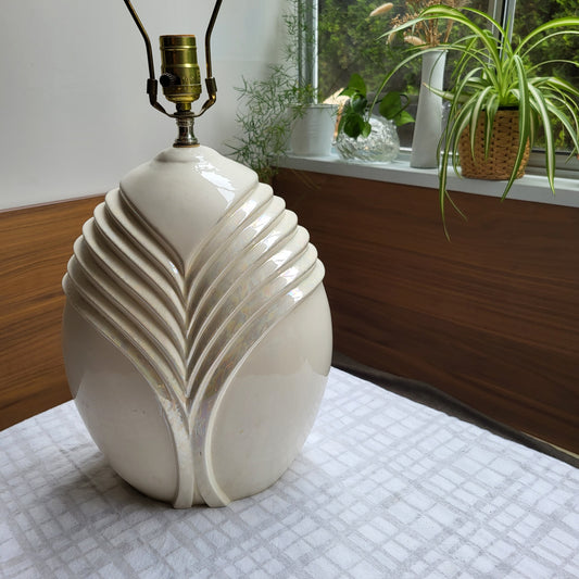 Handmade Art Deco-Style Ceramic Lamp | 1989