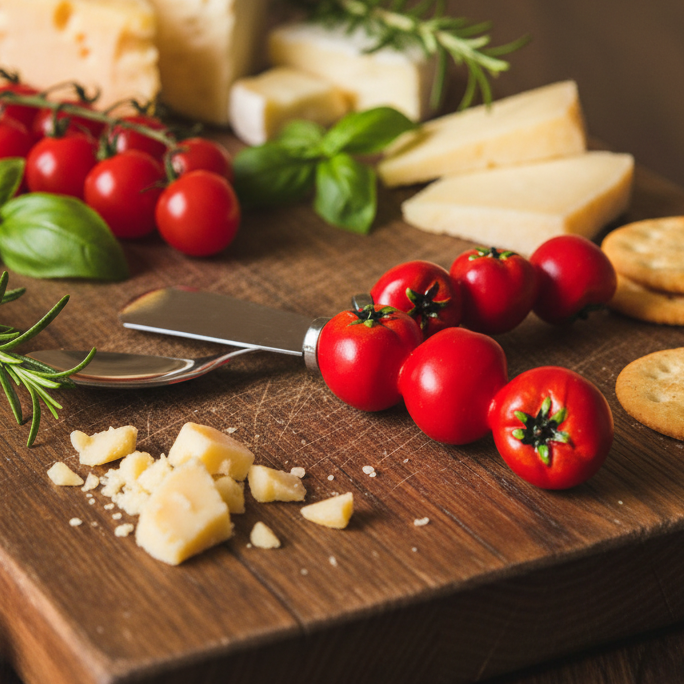Tomato Utensils for Wine and Cheese,
