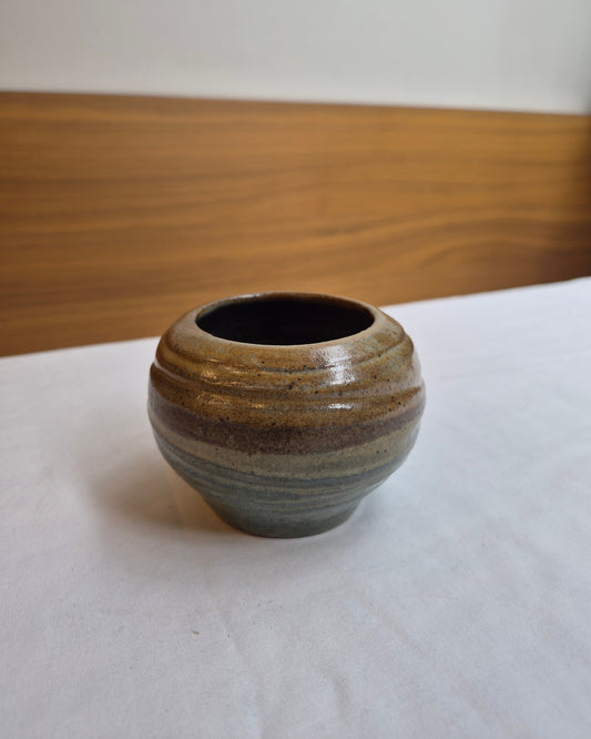 Ceramic pot on a white background