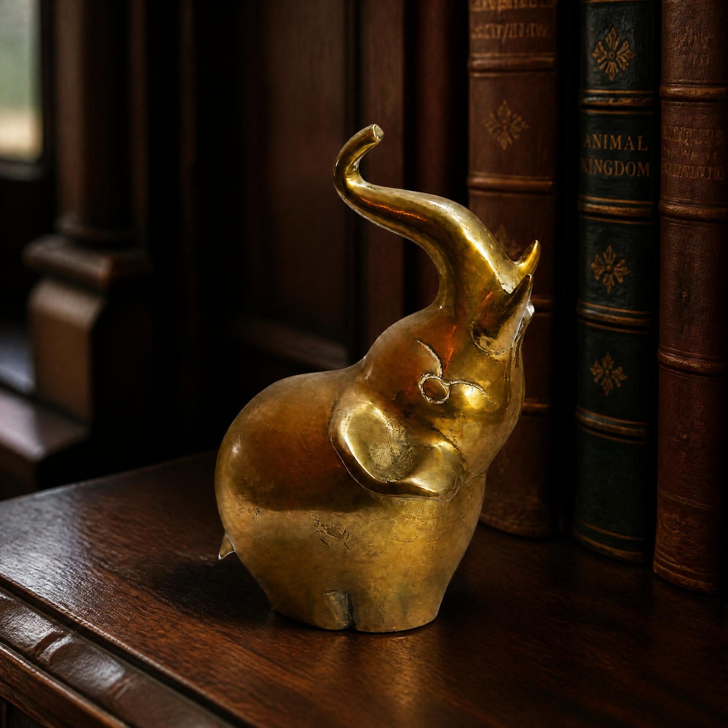 Brass Elephant Paperweight | 1980's
