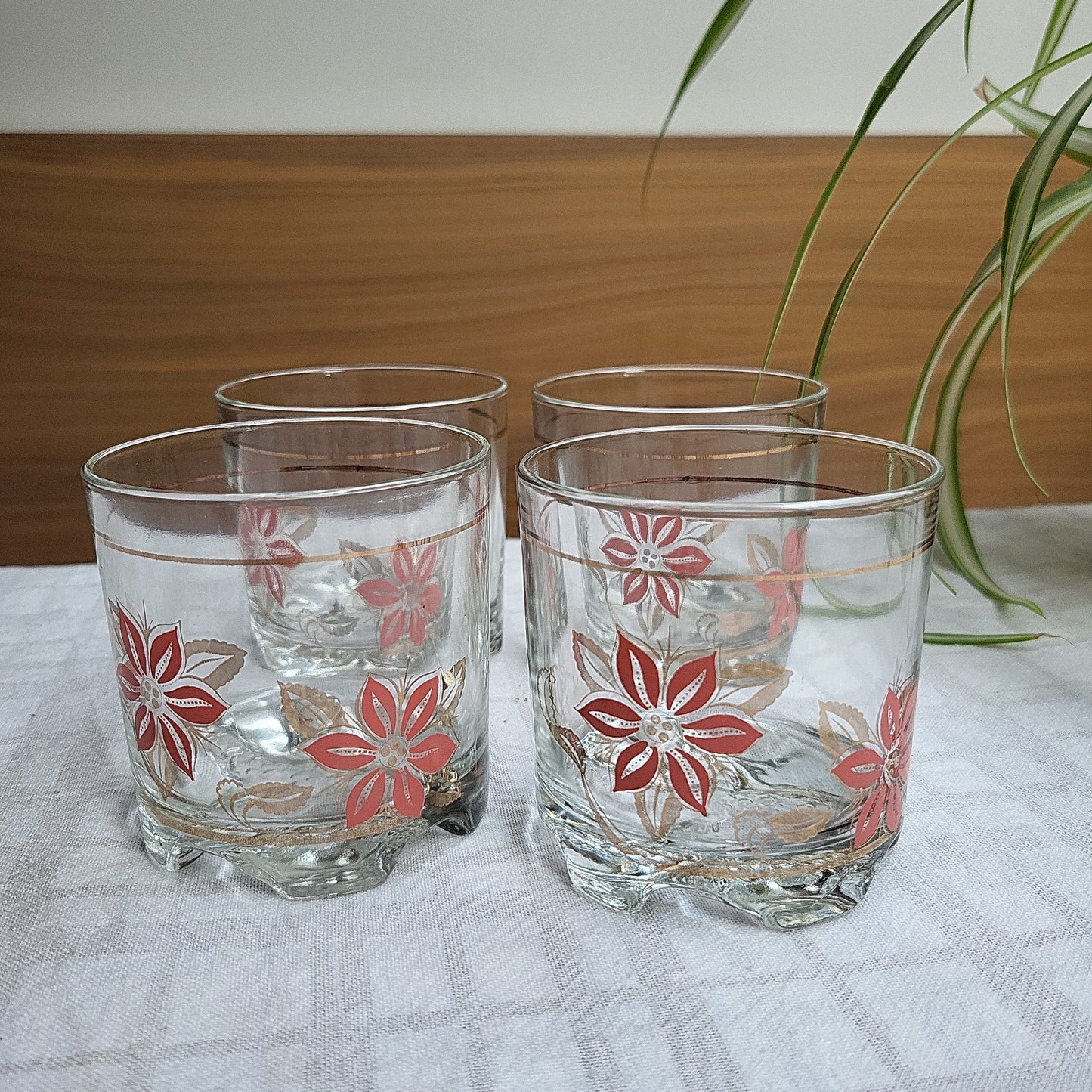 Vintage Italian Cocktail Glasses, Masserini Barocco (set of 4) | 1960's