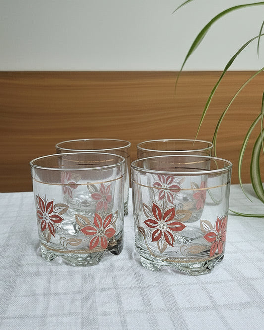 Vintage Italian Cocktail Glasses, Masserini Barocco (set of 4) | 1960's