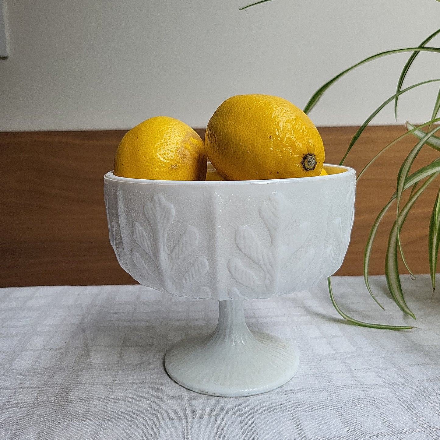 Milk Glass Centerpeice Bowl |  1970's