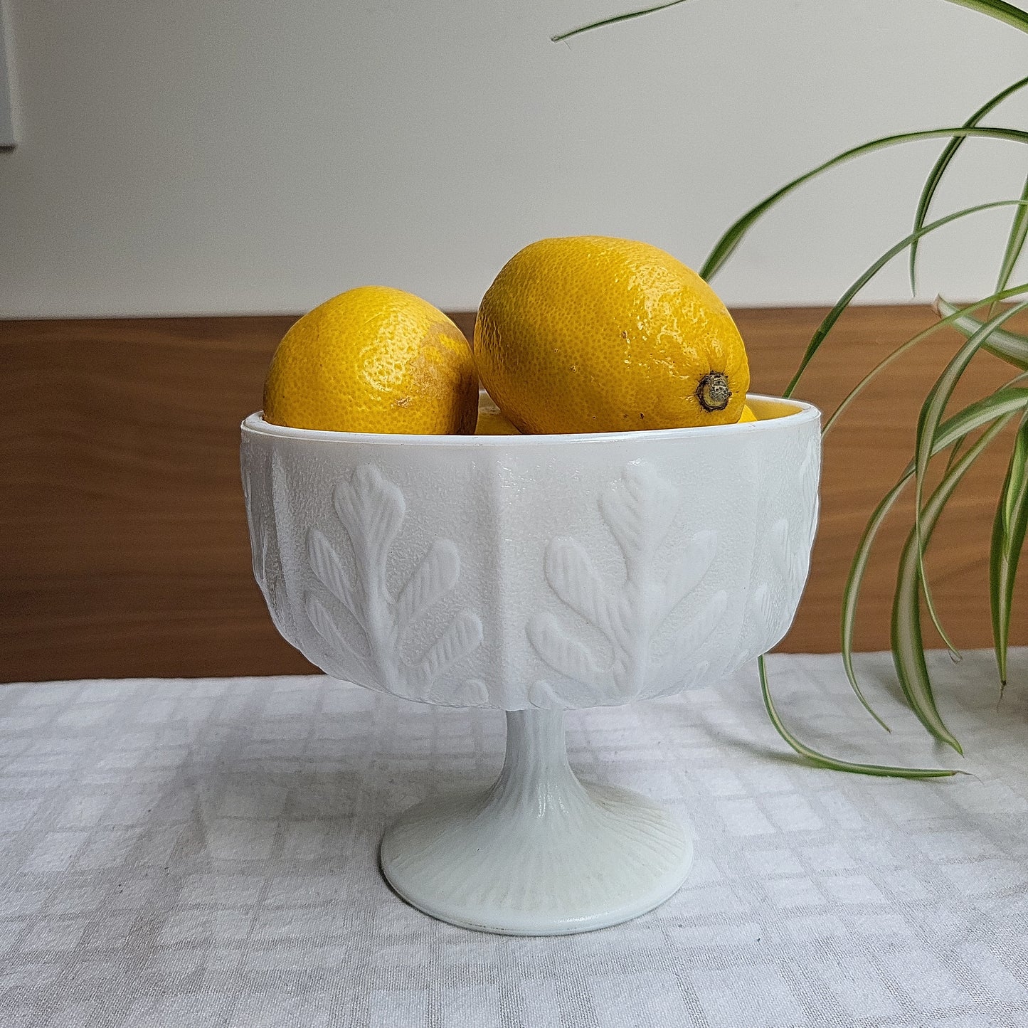 Milk Glass Centerpeice Bowl |  1970's