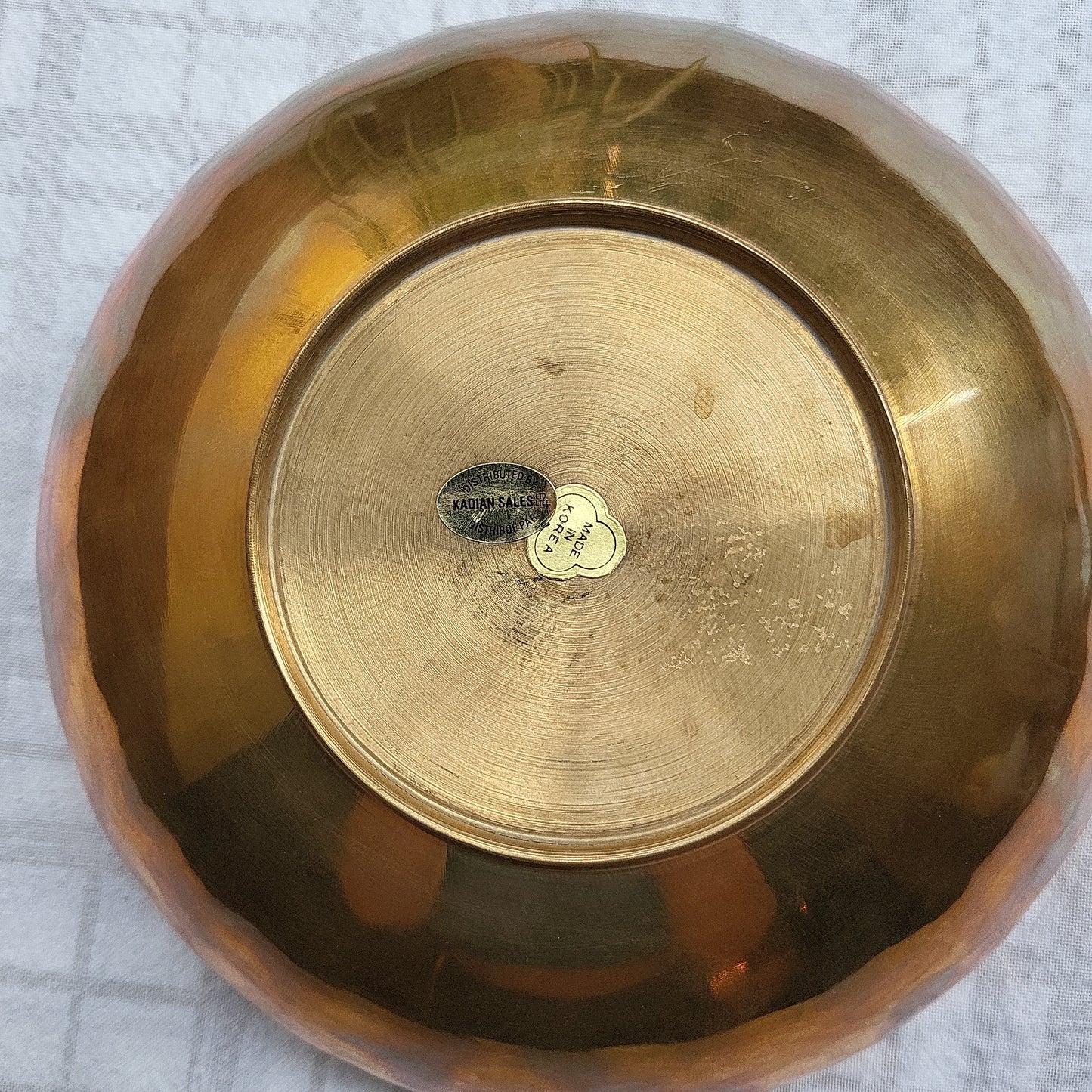 Brass Scalloped Edge Fruit Bowl | 1970's