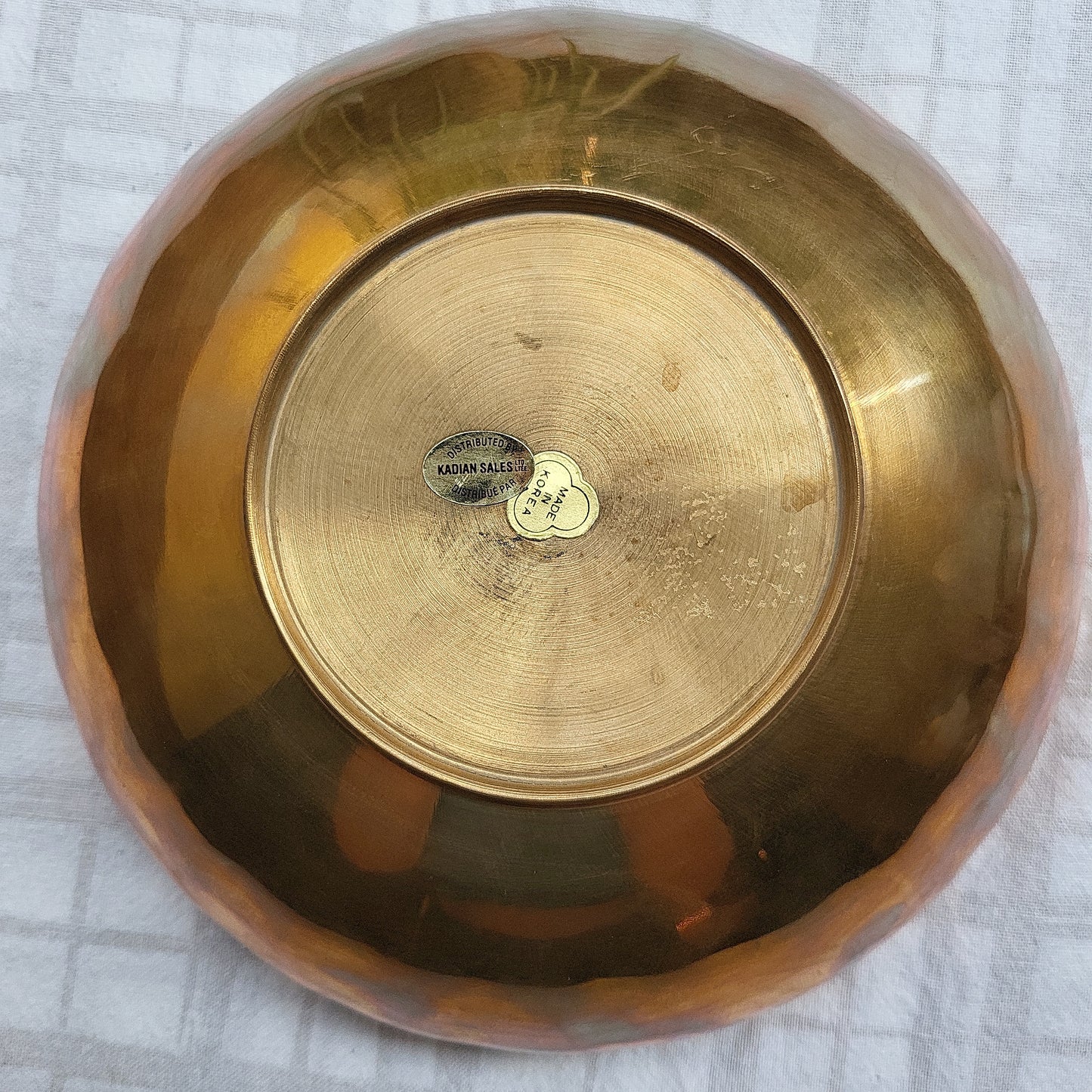 Brass Scalloped Edge Fruit Bowl | 1970's