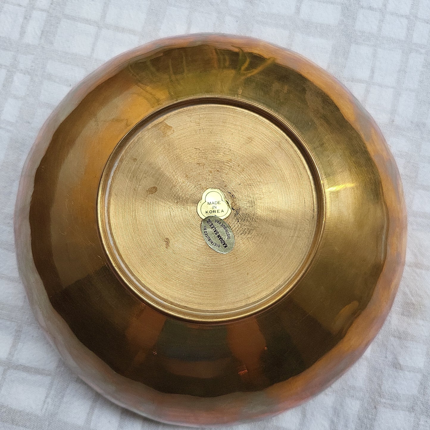 Brass Scalloped Edge Fruit Bowl | 1970's