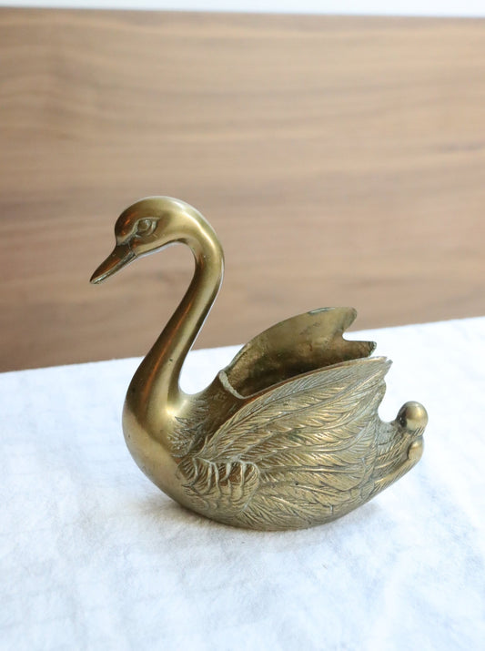 Brass Swan bowl  | 1980's