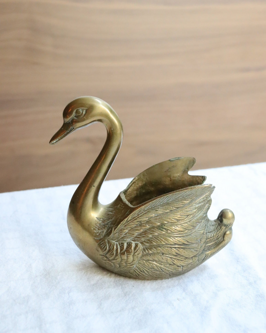 Brass Swan bowl  | 1980's