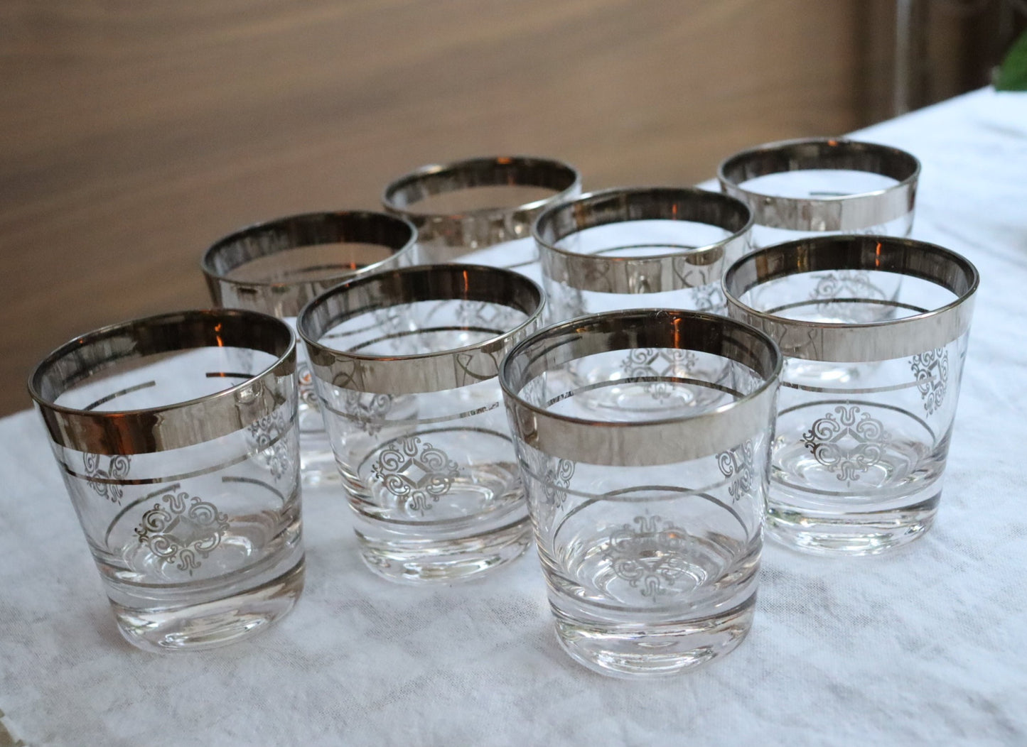 22kt Platinum Scotch Whisky Tumbler, Cutler (Set of 8)  |  1960's