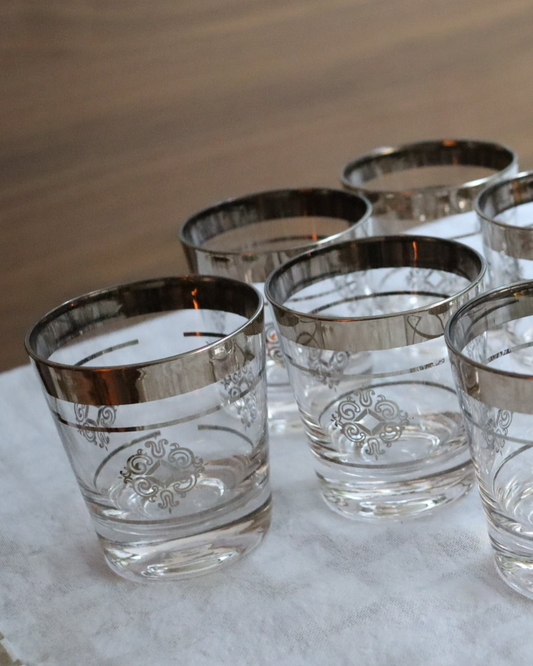 22kt Platinum Scotch Whisky Tumbler, Cutler (Set of 8)  |  1960's
