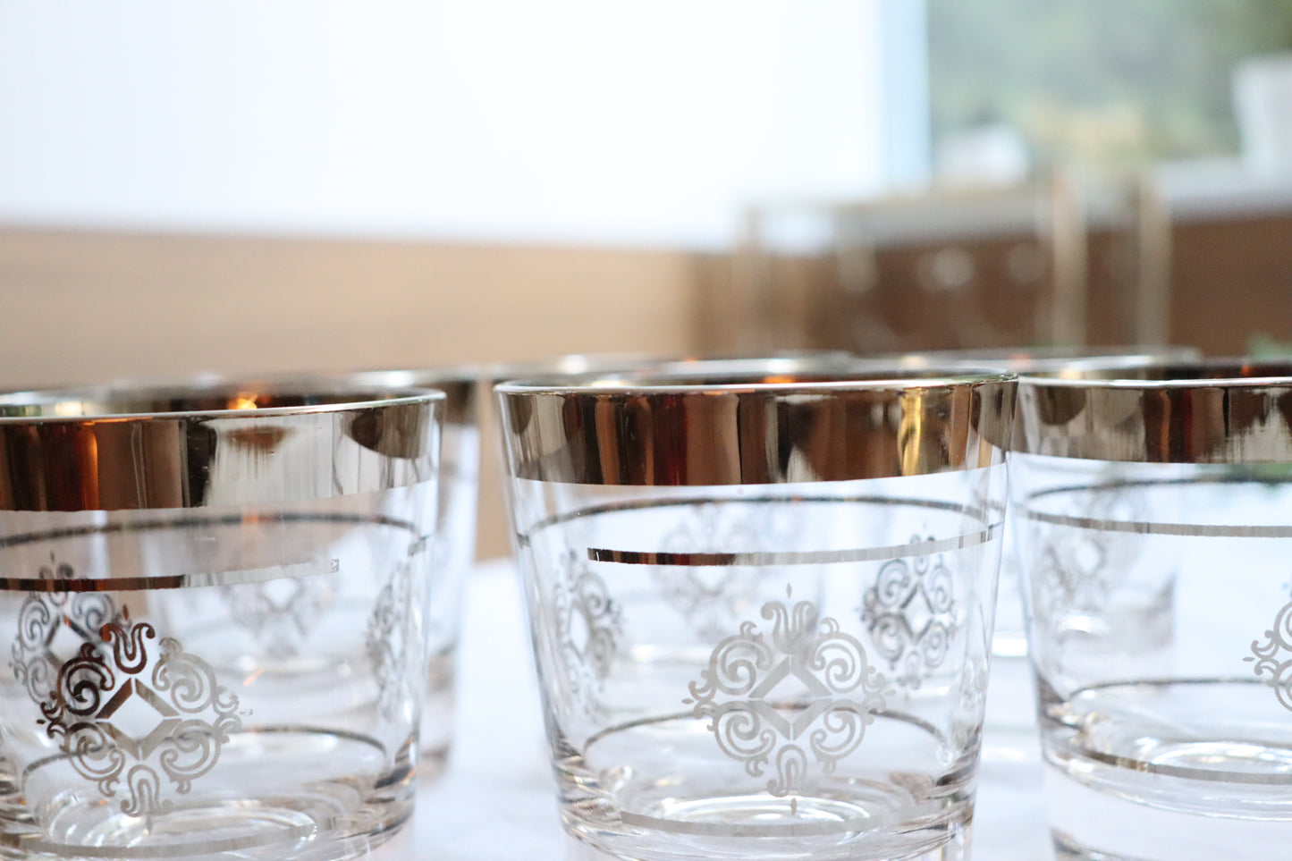 22kt Platinum Scotch Whisky Tumbler, Cutler (Set of 8)  |  1960's