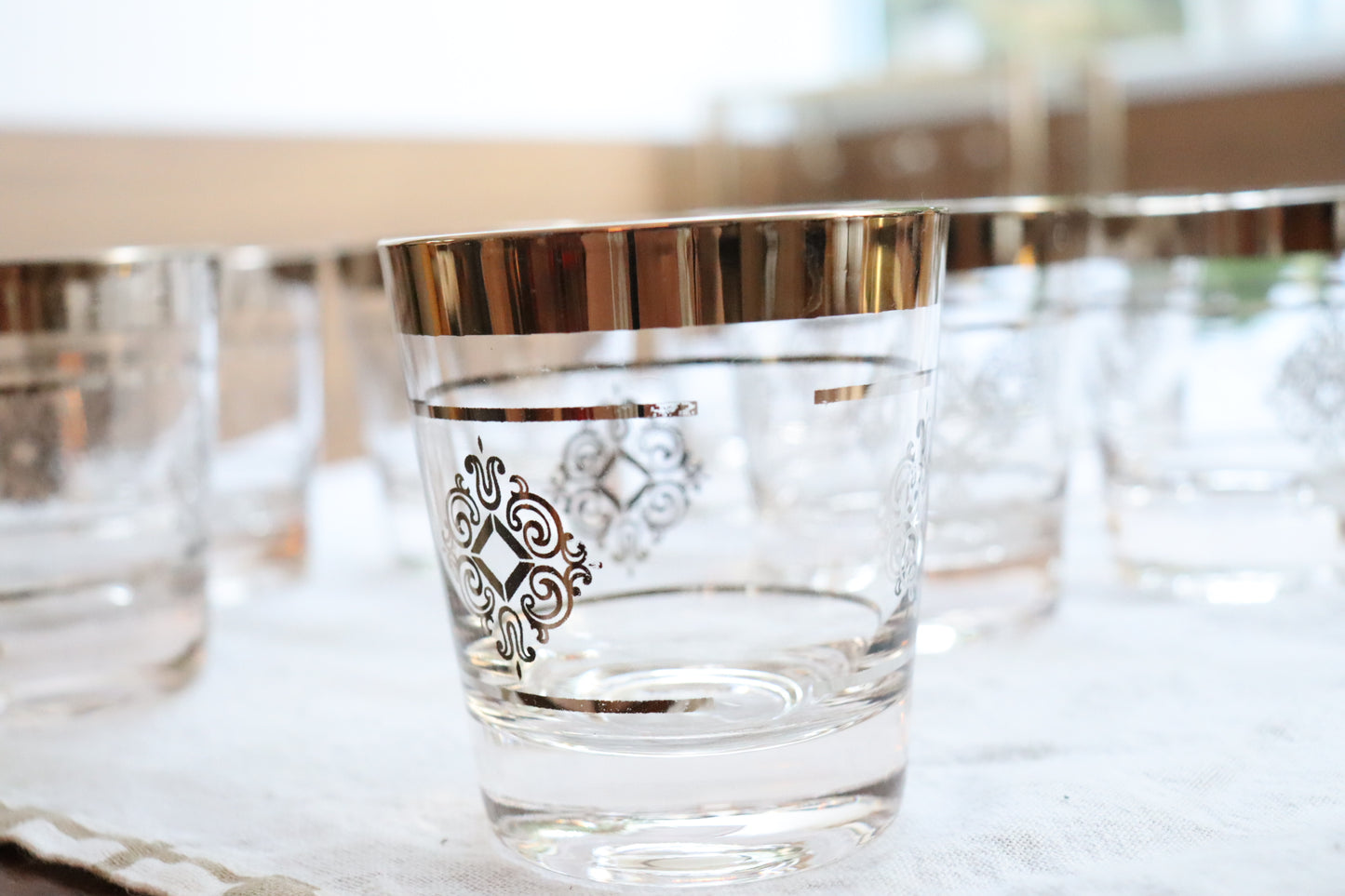 22kt Platinum Scotch Whisky Tumbler, Cutler (Set of 8)  |  1960's