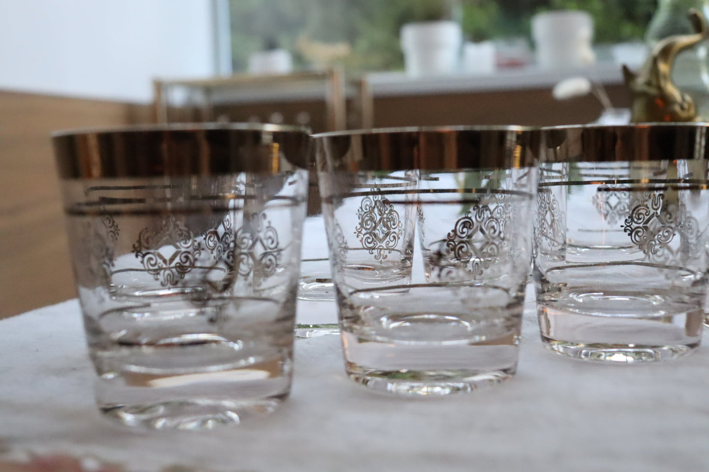 22kt Platinum Scotch Whisky Tumbler, Cutler (Set of 8)  |  1960's