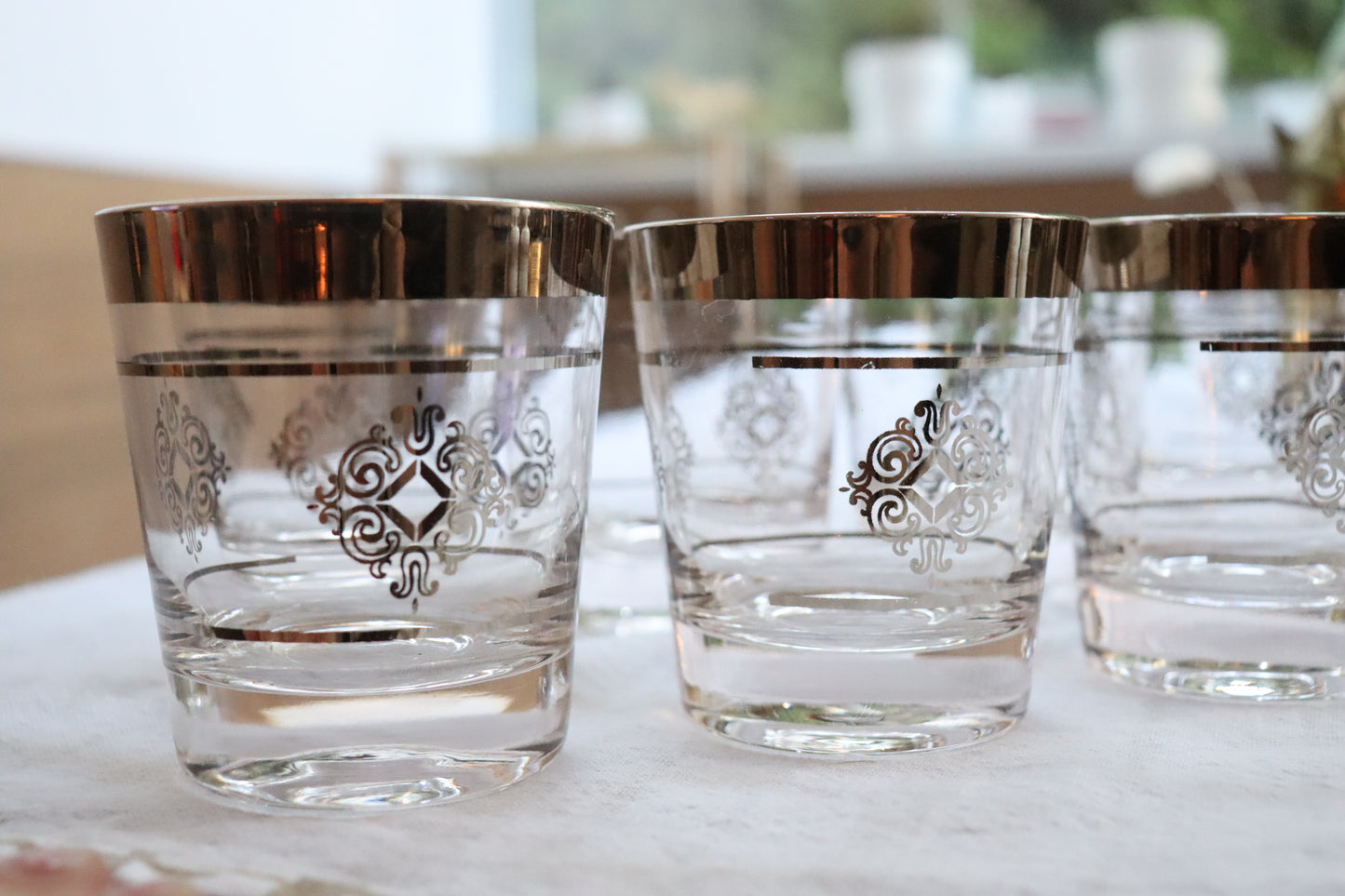 22kt Platinum Scotch Whisky Tumbler, Cutler (Set of 8)  |  1960's