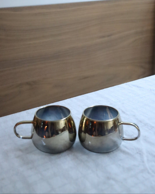 Gold Ombre Glass Cocktail Glasses