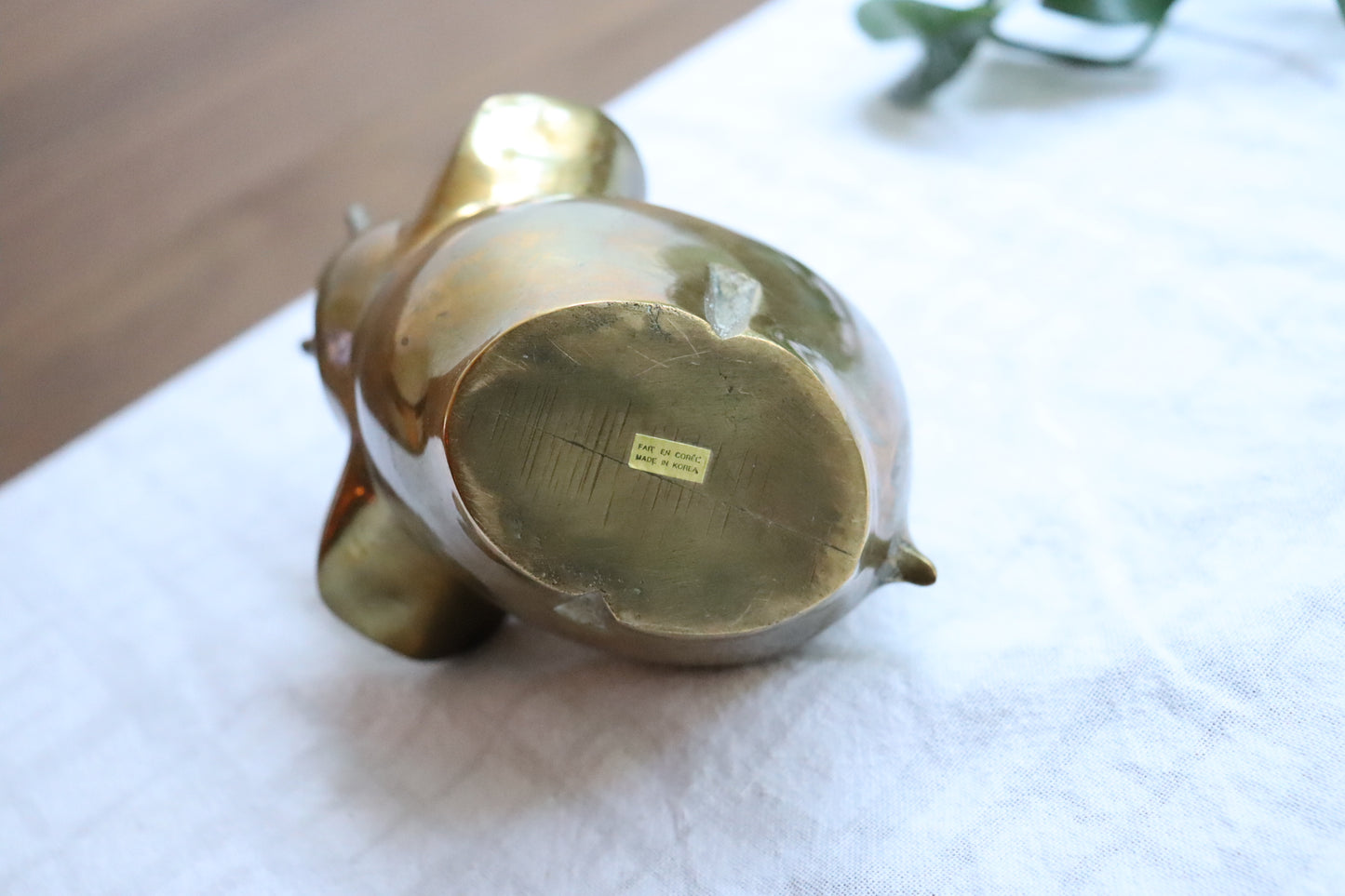 Brass Elephant Paperweight | 1980's