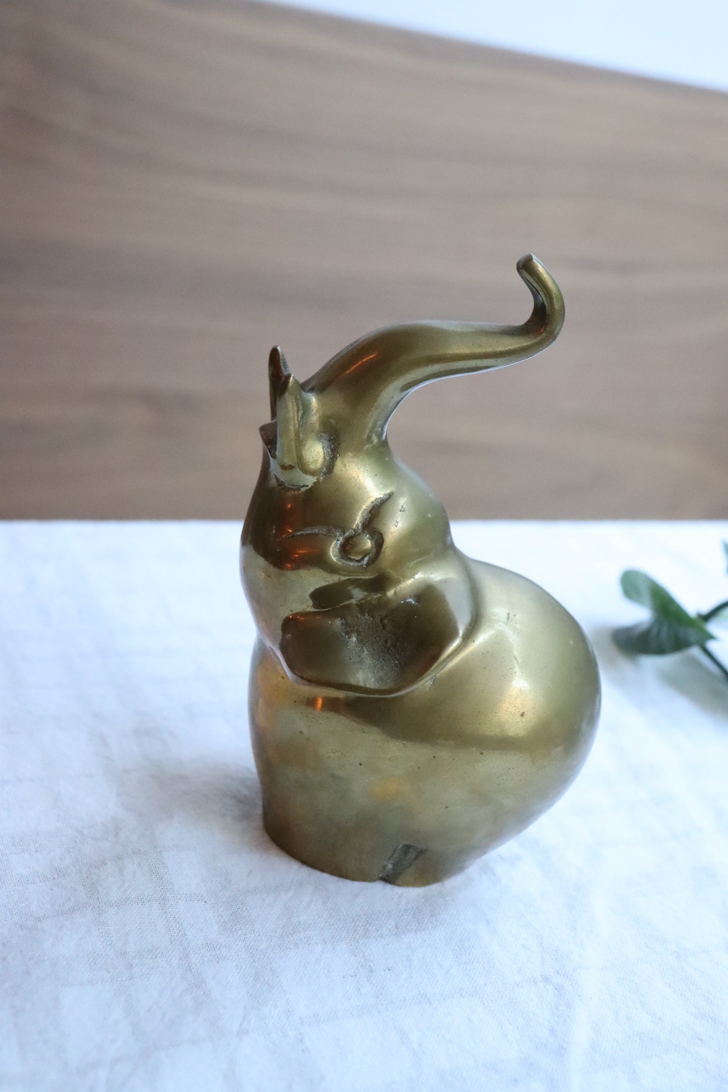 Brass Elephant Paperweight | 1980's