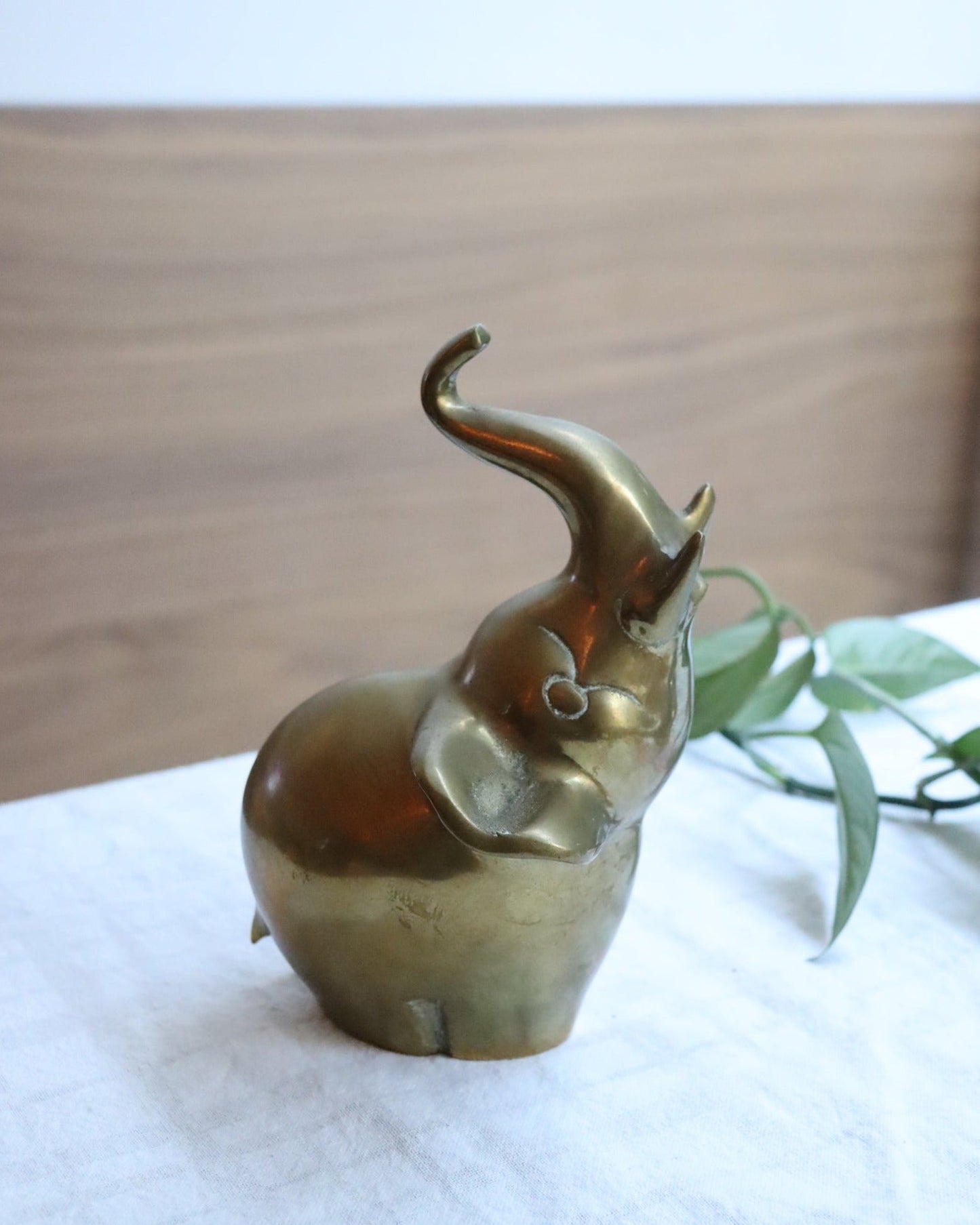 Brass Elephant Paperweight | 1980's