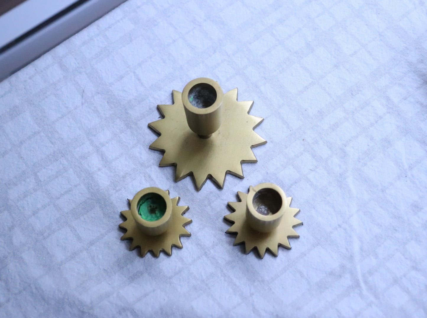 Sunburst Candle Holders | Retro