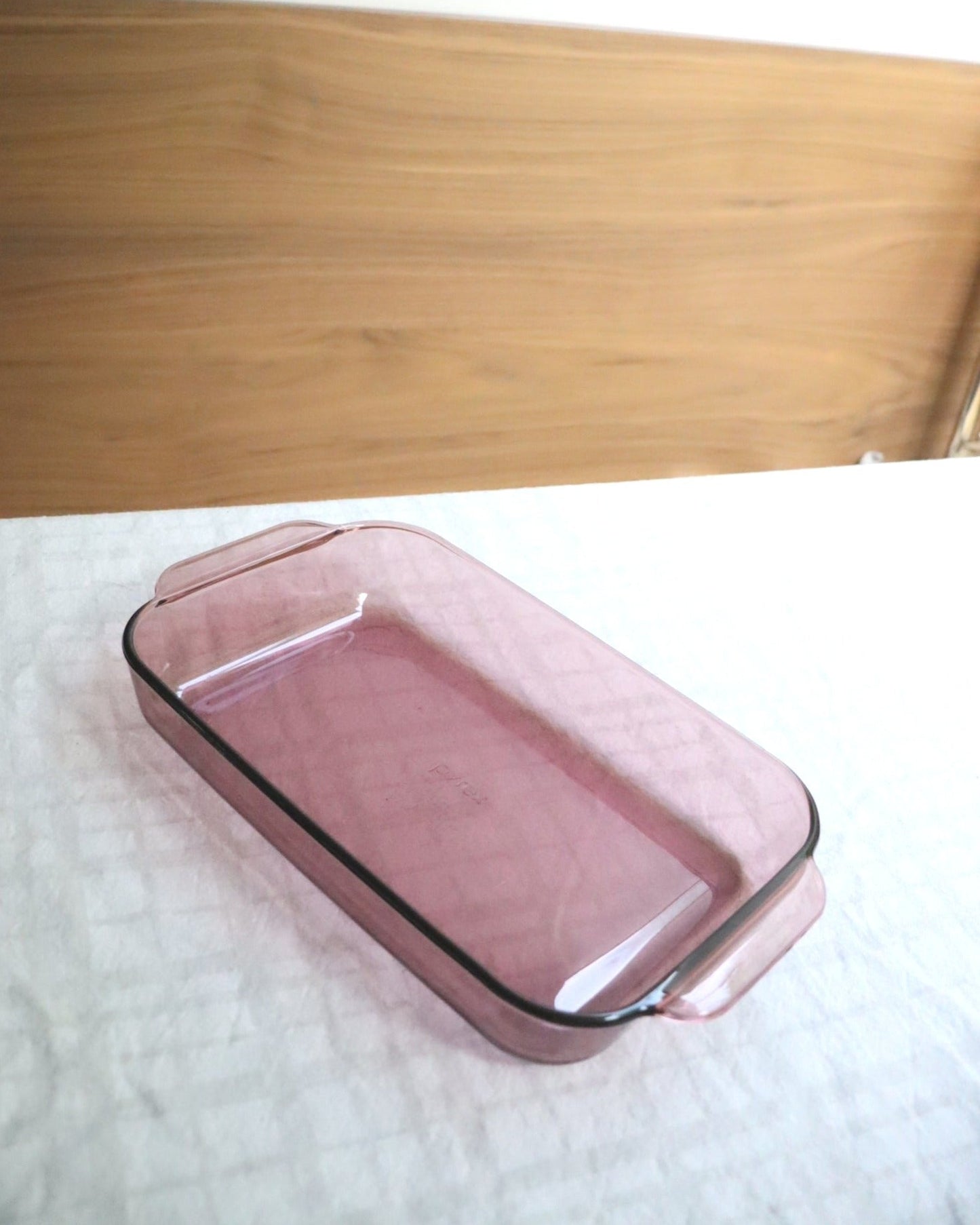 Pyrex Cranberry Glass Casserole Dish | 1990's