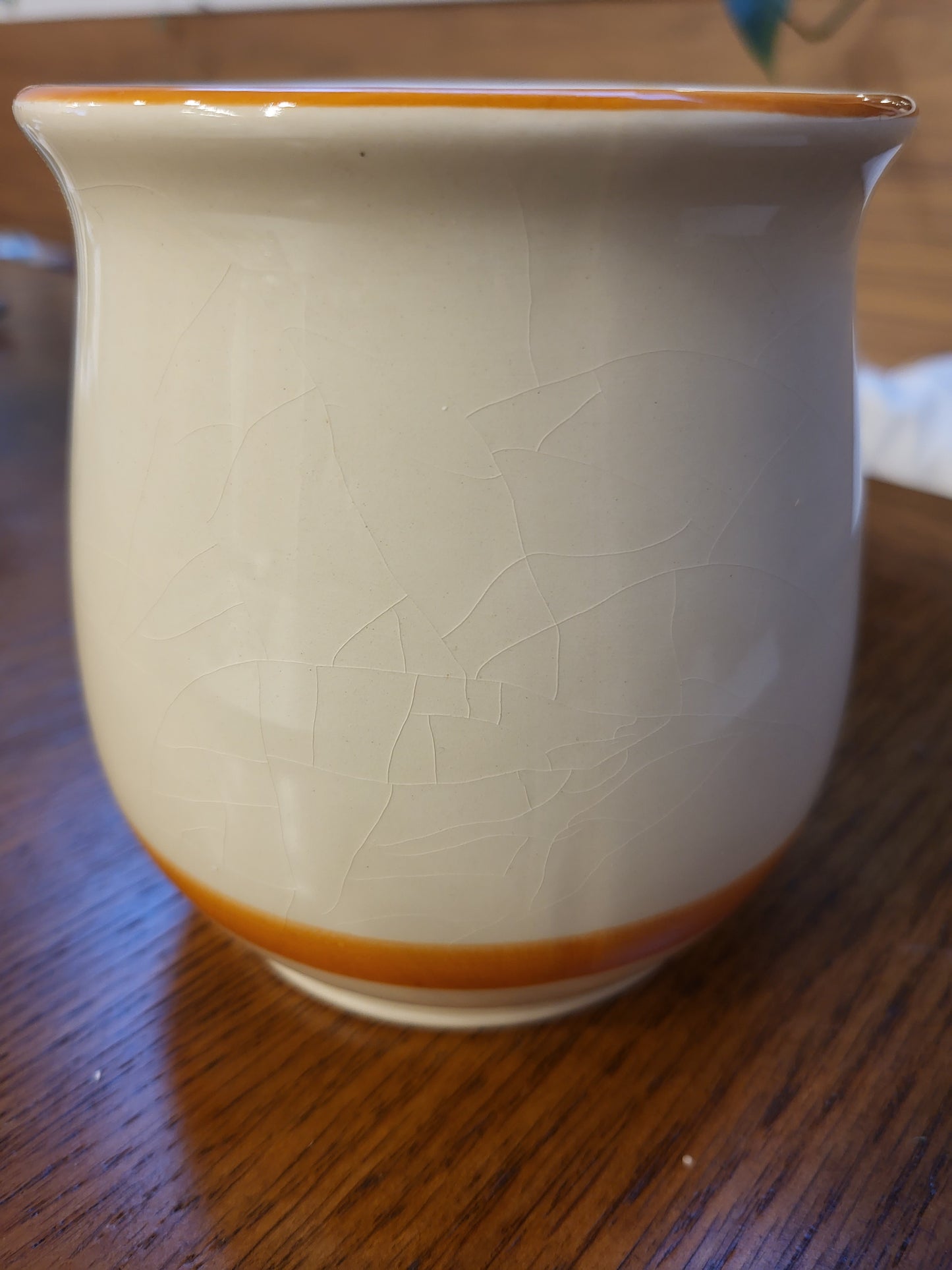 SOLD: Mushroom Print Cookie Jar | 1970's