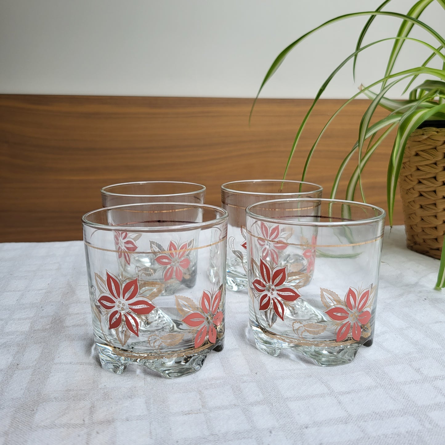 Vintage Italian Cocktail Glasses, Masserini Barocco (set of 4) | 1960's