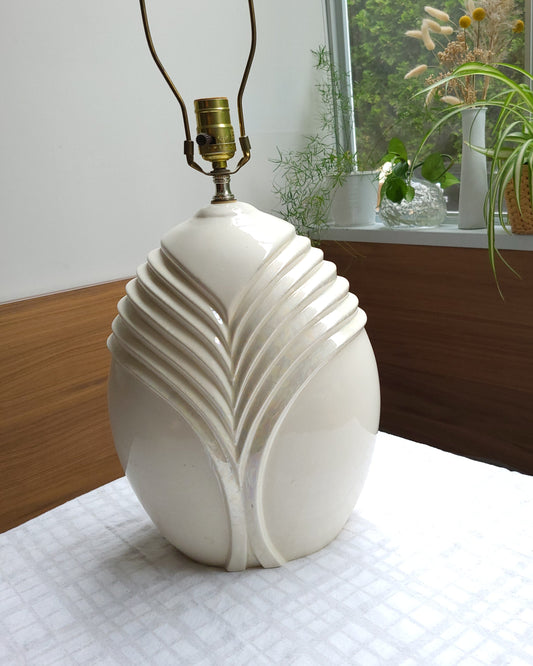 Handmade Art Deco-Style Ceramic Lamp | 1989