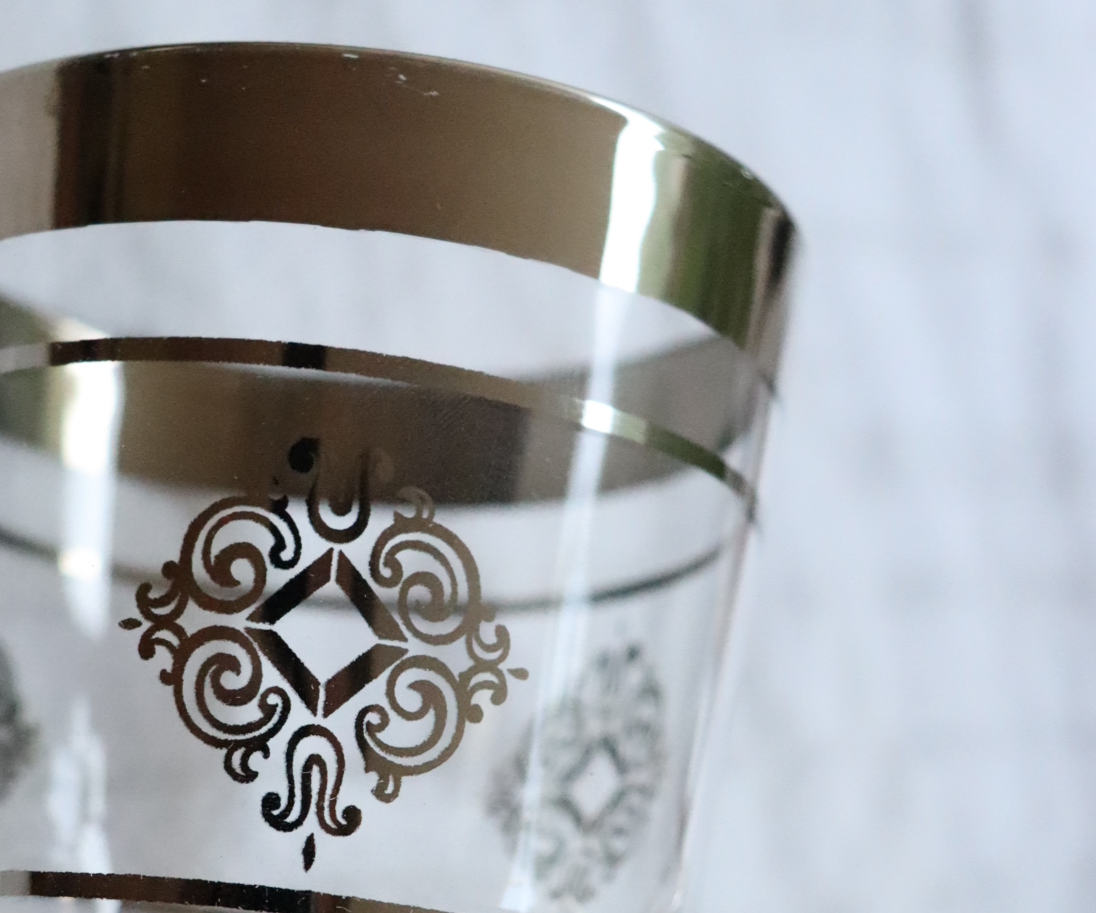 22kt Platinum Scotch Whisky Tumbler, Cutler (Set of 8)  |  1960's