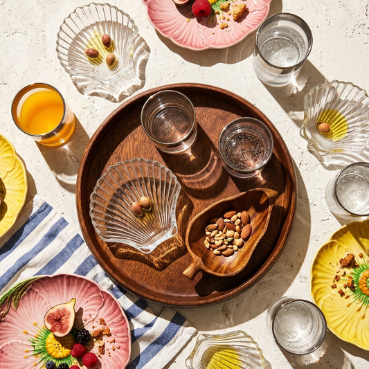Crystal Seashell Serving Dishes