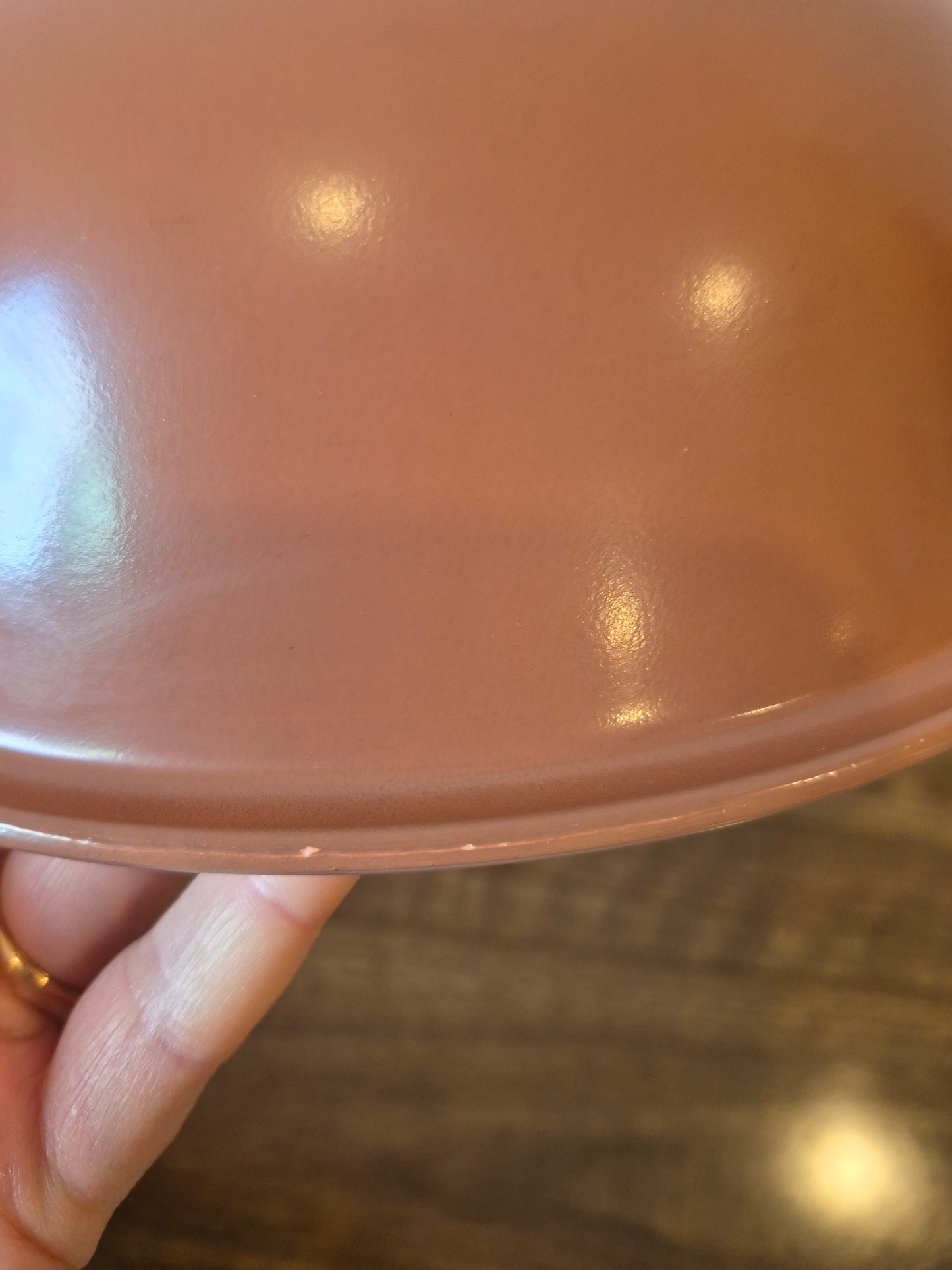Pink Pyrex Mixing Bowl, Autumn Horizon, 1960s