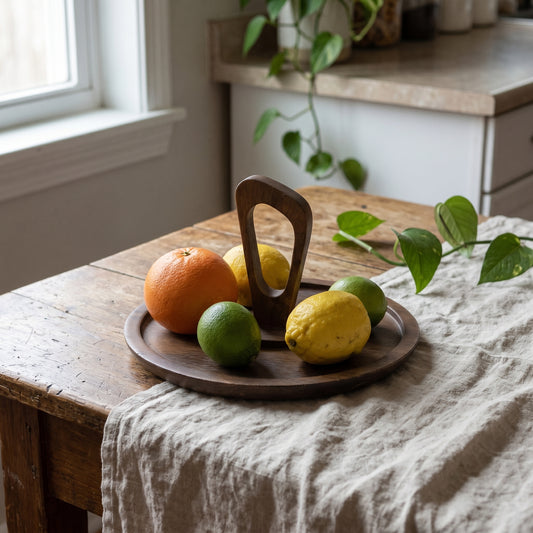 SOLD: Mid-Century Walnut tray | Retro