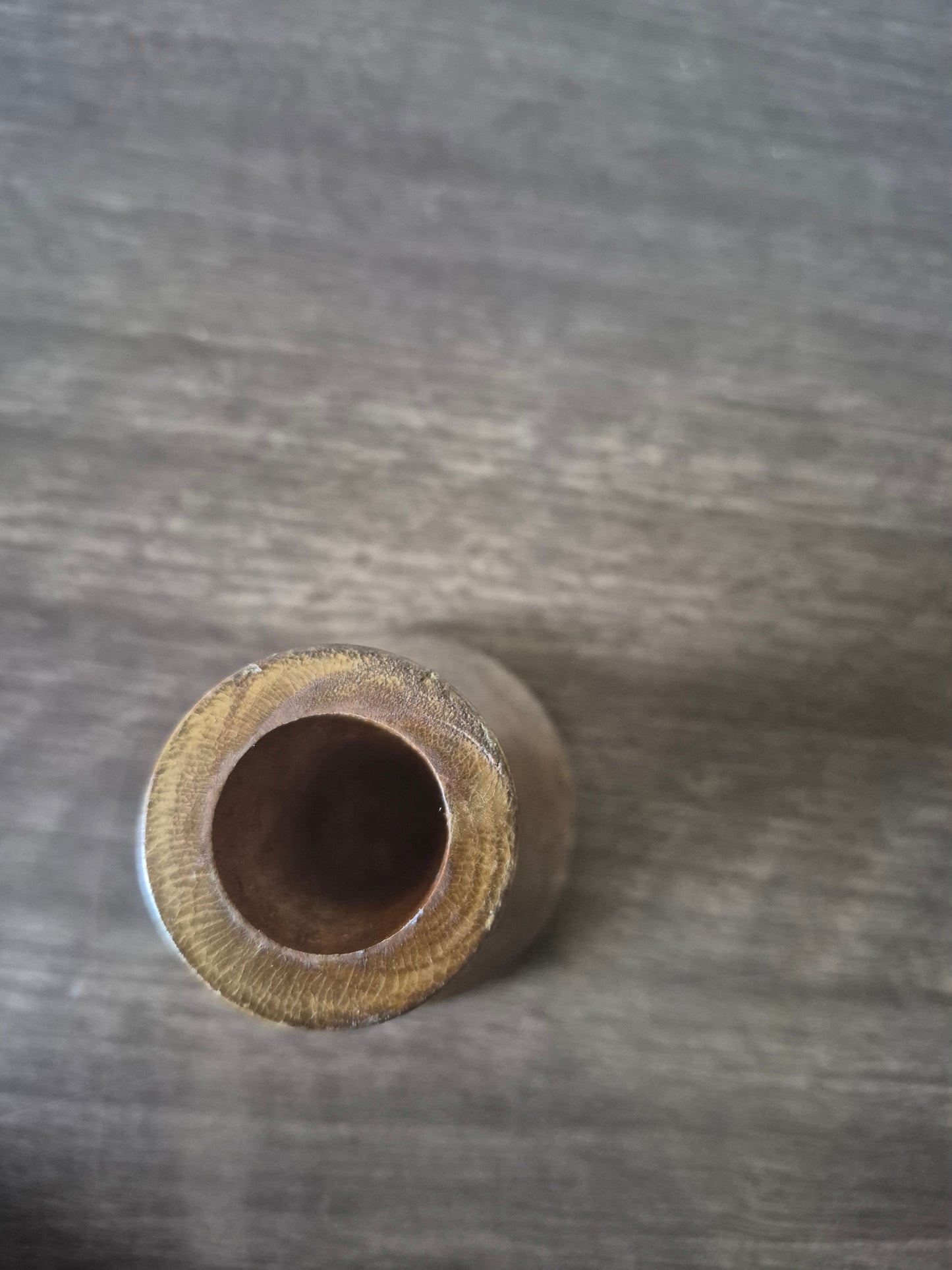 Wooden Vintage Candlestick Holder