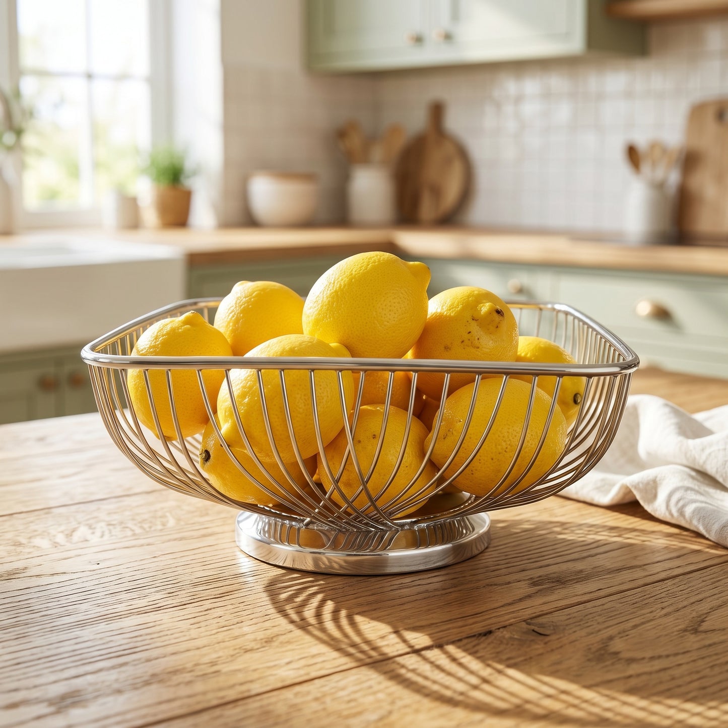 Mid-Century Wire Fruit Basket