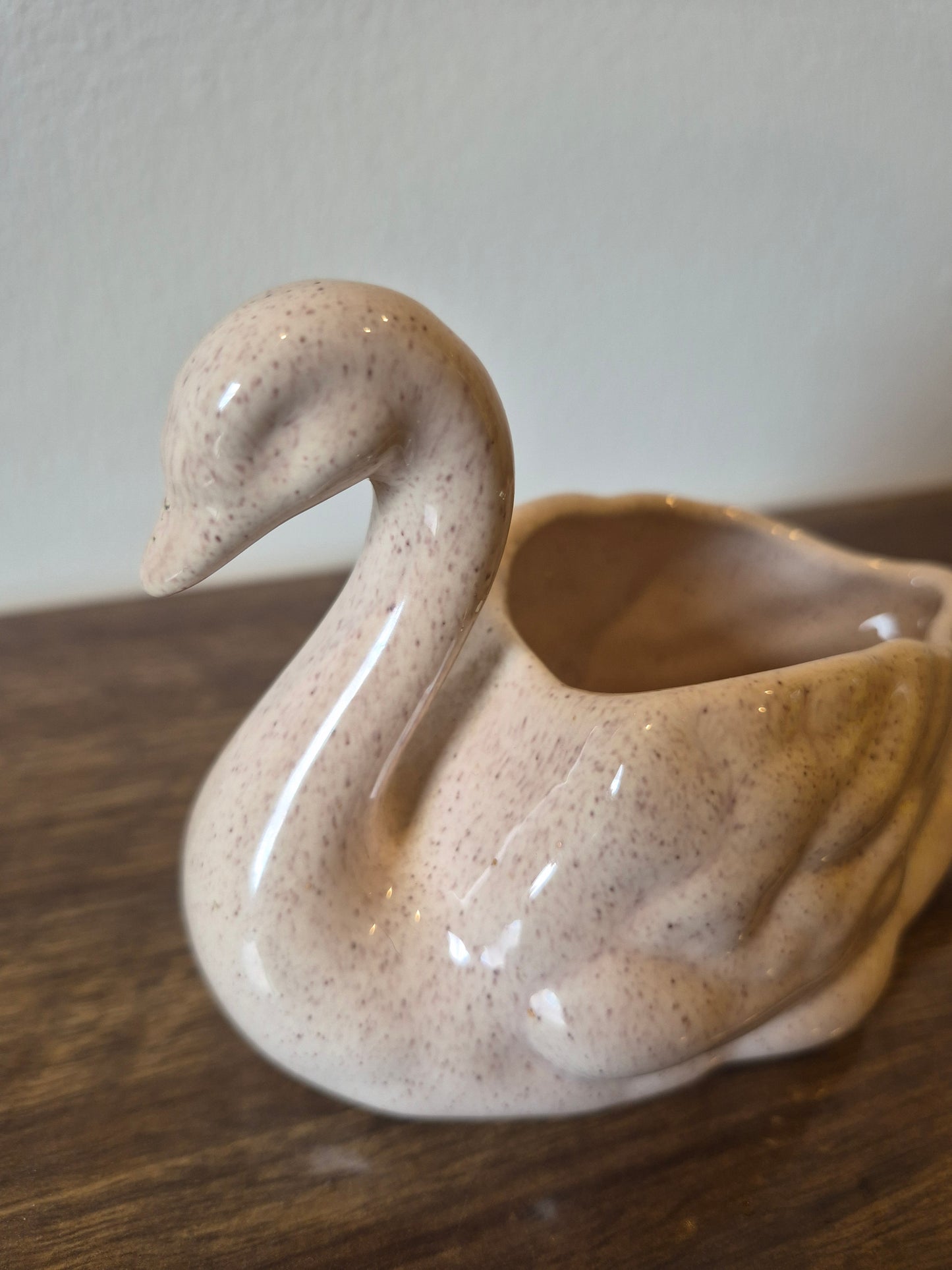 Pink Swan Plant Pot | 1980's