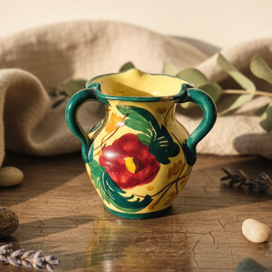 Tiny Hand-Painted Italian Pottery, Studio Pottery