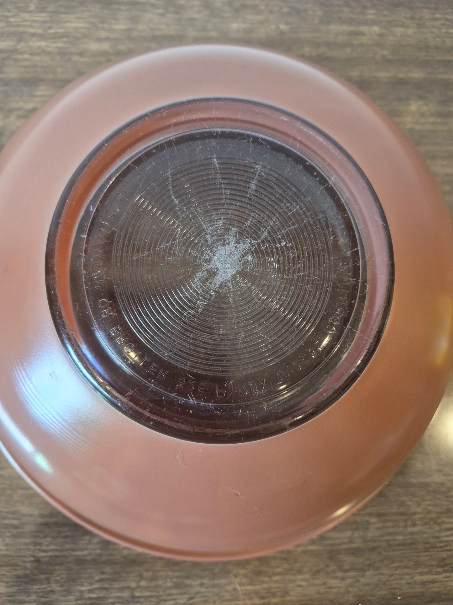 Pink Pyrex Mixing Bowl, Autumn Horizon, 1960s
