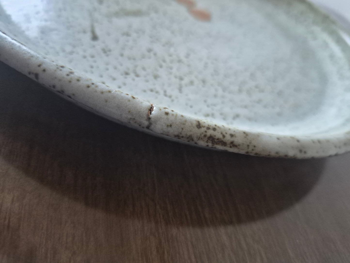 Decorative Olive Branch Plate, Studio Pottery