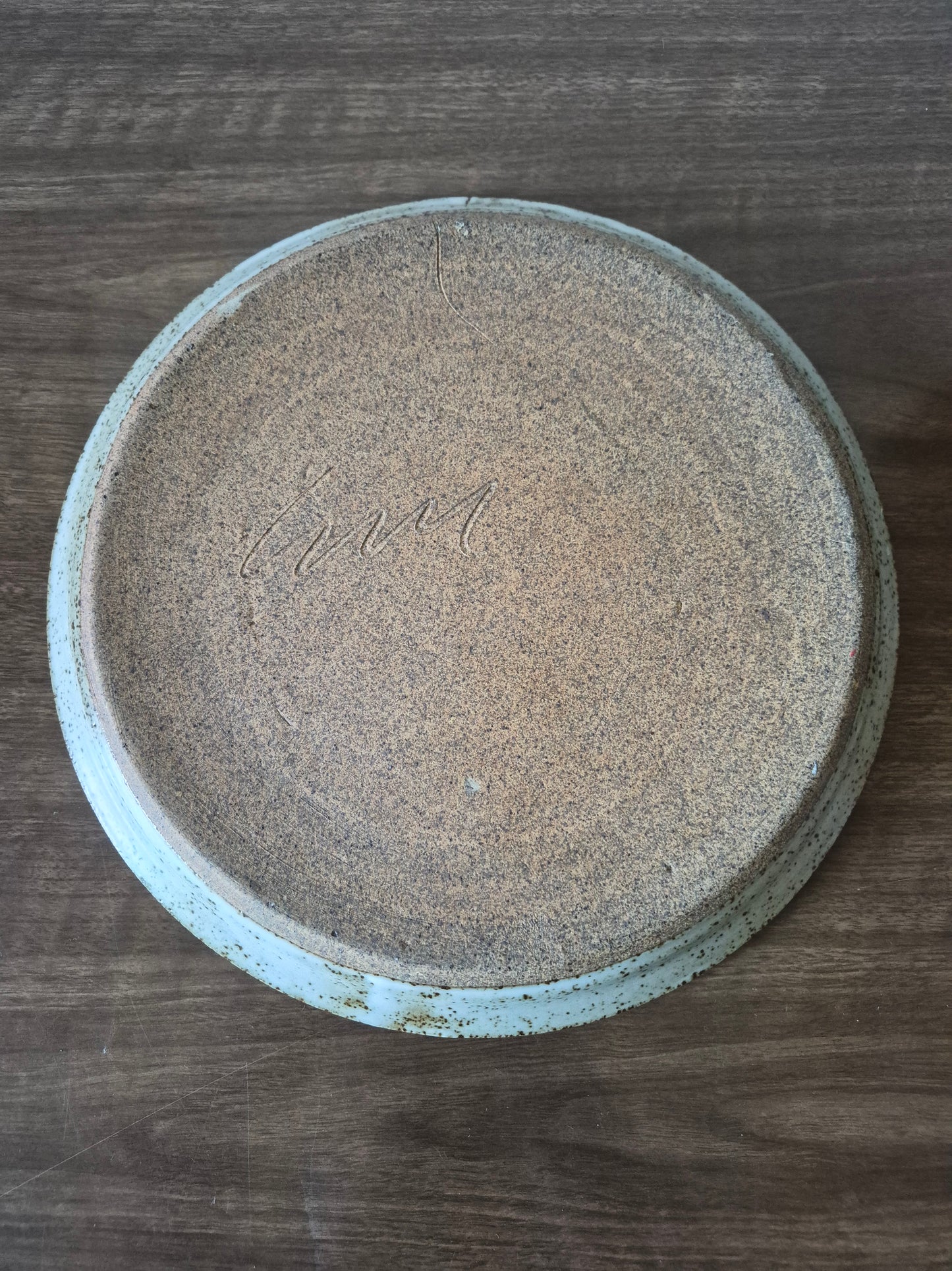 Decorative Olive Branch Plate, Studio Pottery