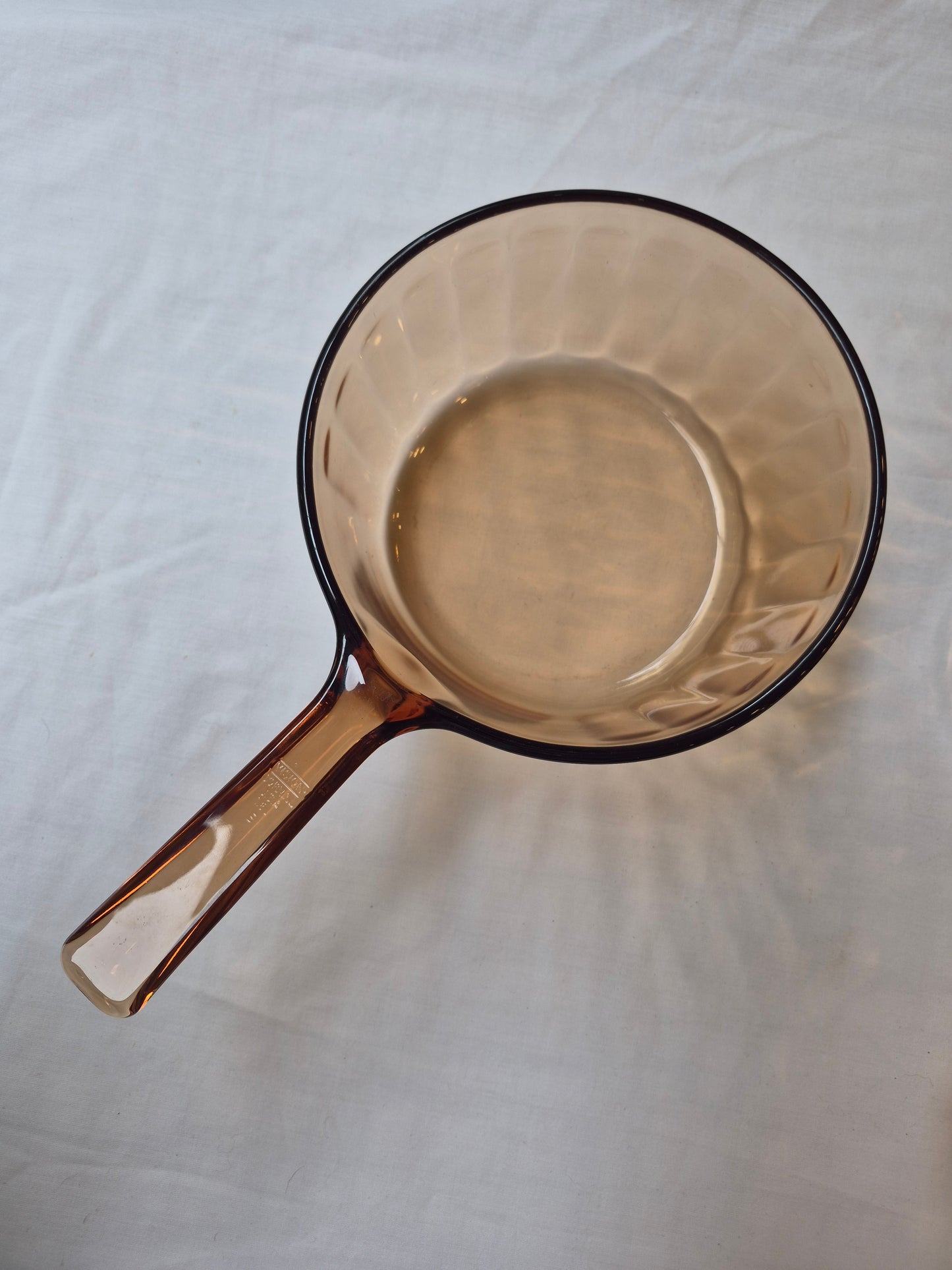 Sepia Glass Pots, Vision by Corning (set of 2) | 1970's
