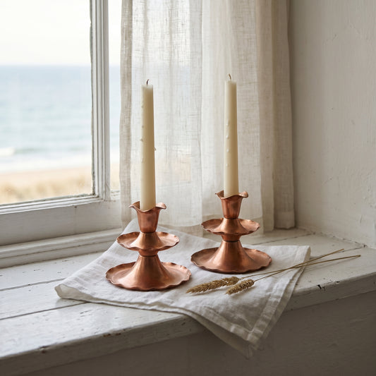 Copper Candlestick Holders (single or pair) | 1950's