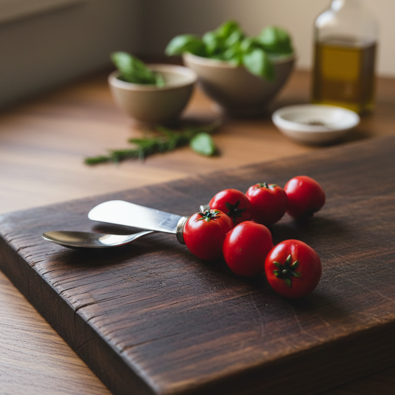 Tomato Utensils for Wine and Cheese,