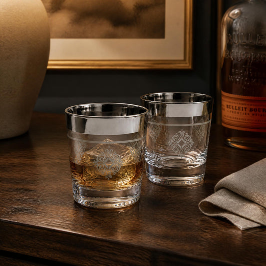 22kt Platinum Scotch Whisky Tumbler, Cutler (Set of 8)  |  1960's