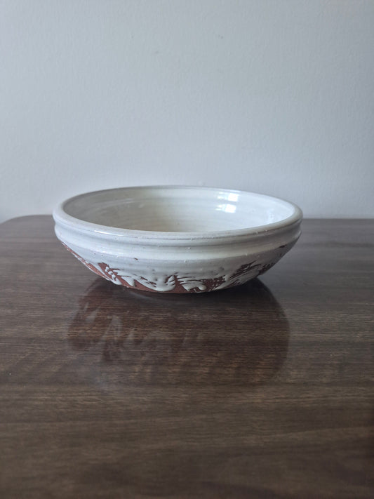 Terracotta Hand-Painted Decorative Bowl, Studio Pottery