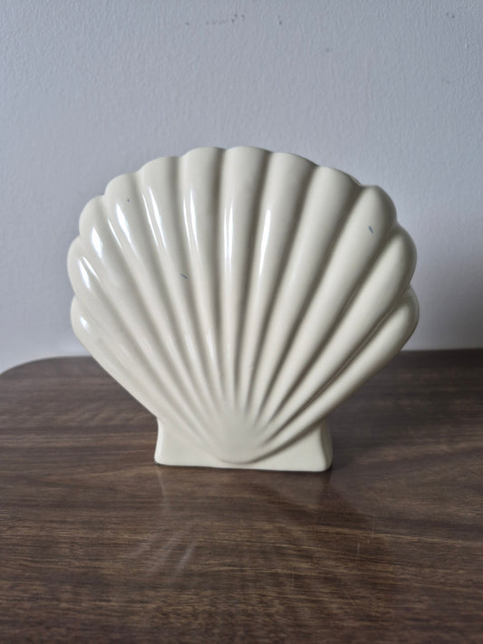 Ceramic Art Deco Shell Vase | 1950's
