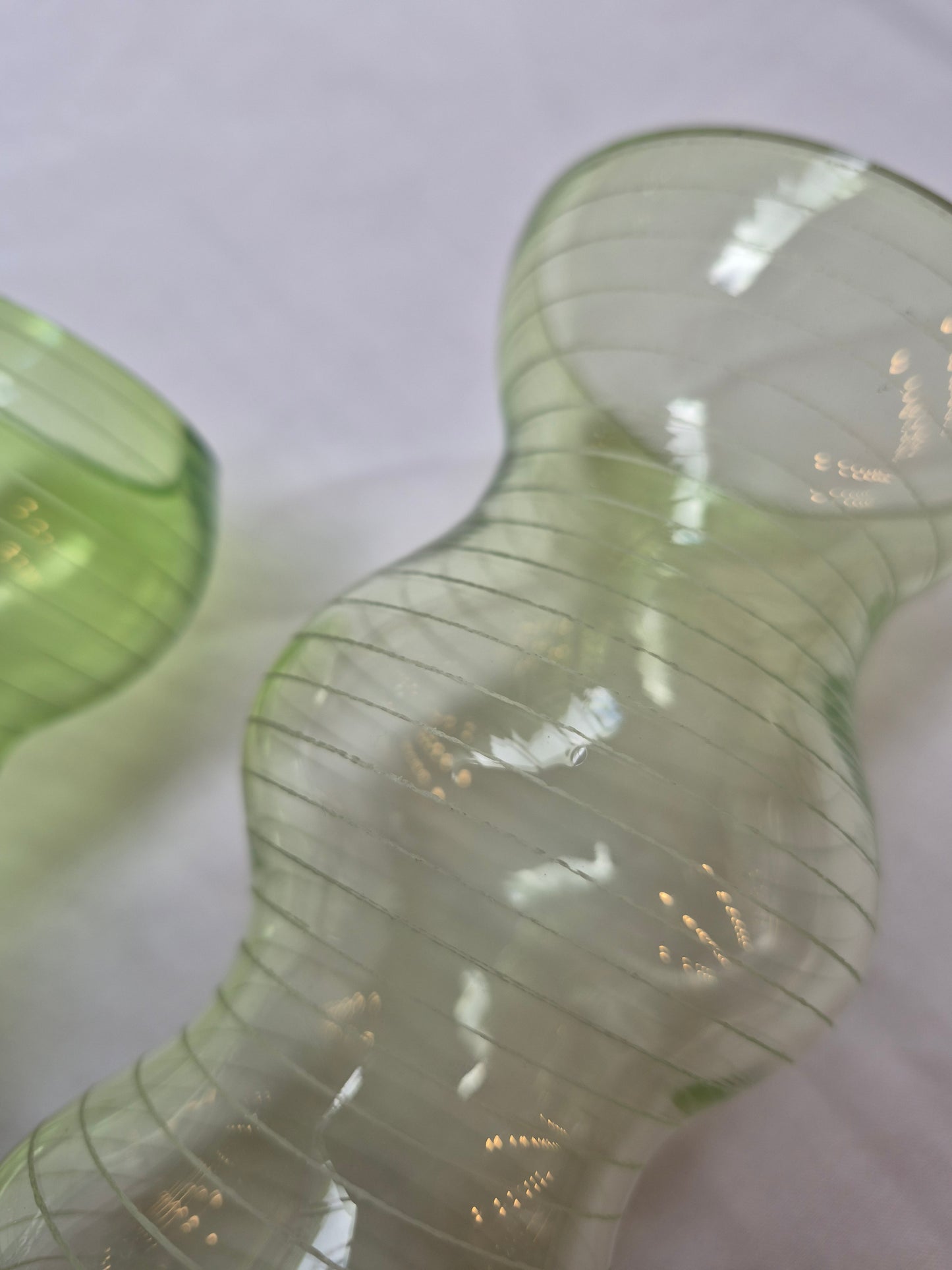 Hand-blown Vases, Empoli-Style (set of 2) | 1960's