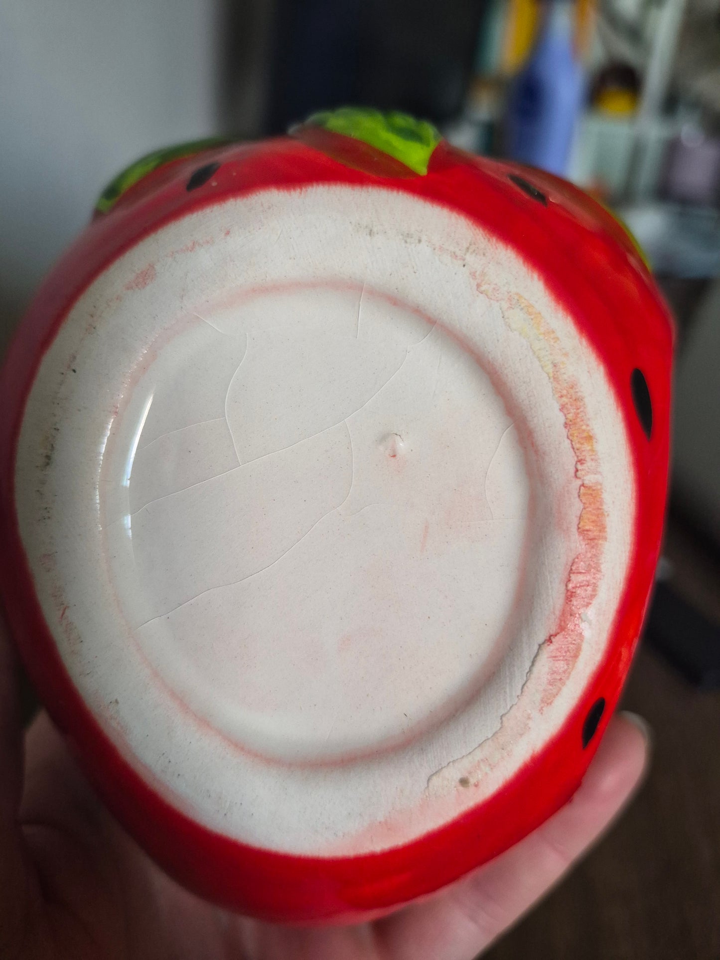 Ceramic Strawberry Decorative Item