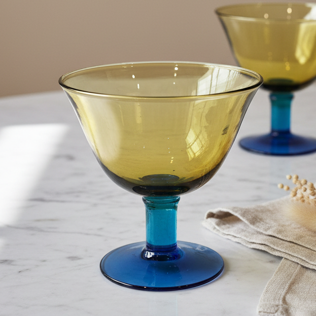 Blown Glass Candy Dish, 1940s