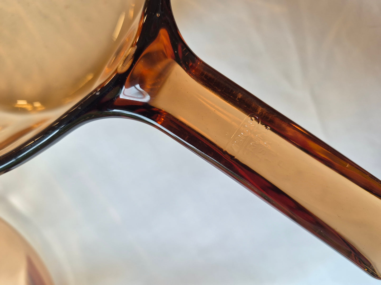 Sepia Glass Pots, Vision by Corning (set of 2) | 1970's
